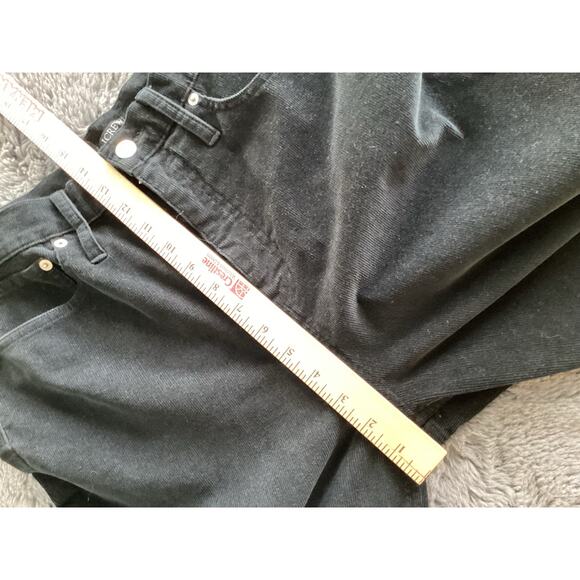 J. Crew Women's Flat Front Stretch Pockets Corduroy Wide Leg Pants Black Size 30 - Picture 8 of 10